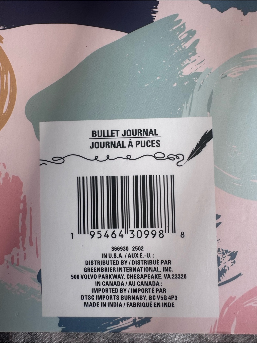 Good Days Ahead Coral & Pastel Notes Hardcover Set of 2 - Bullet Journals - Picture 4 of 4